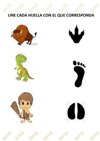 ¿a quién pertenece cada huella?