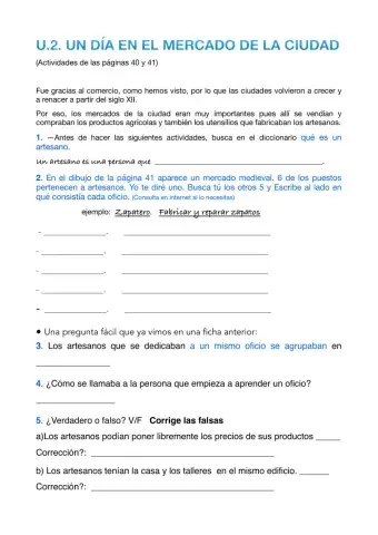 U.2. Un día en el mercado de la ciudad