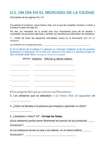 U.2. Un día en el mercado de la ciudad