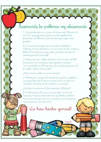 Razonando los problemas voy solucionando