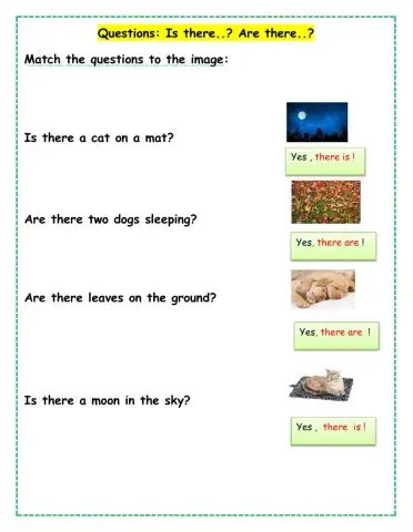 Is there ?- Are There?