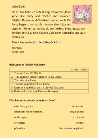 Eine Einladung - LV 2