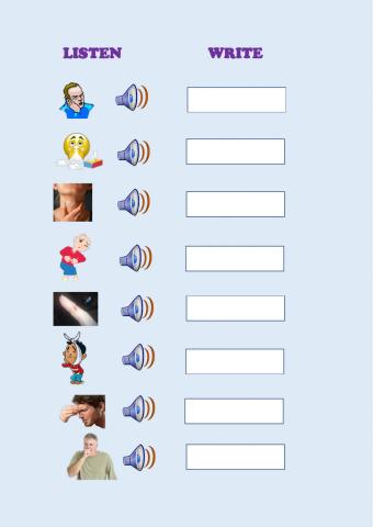 2º Unit 5 - Listen and write
