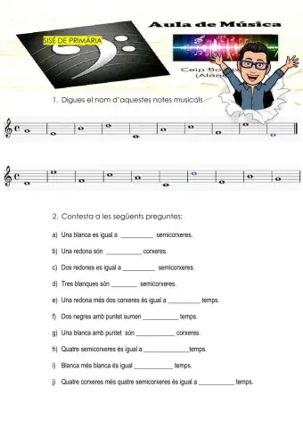 Notes musicals. Sisé