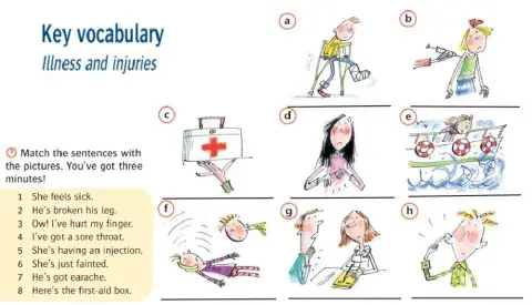 Illness and injuries