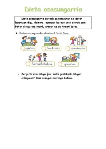 Dieta osasungarria