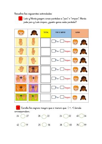 Números pares e impares