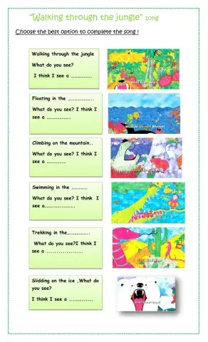 walking through the jungle