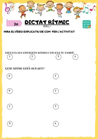 2n dictat  rítmic nivell 1