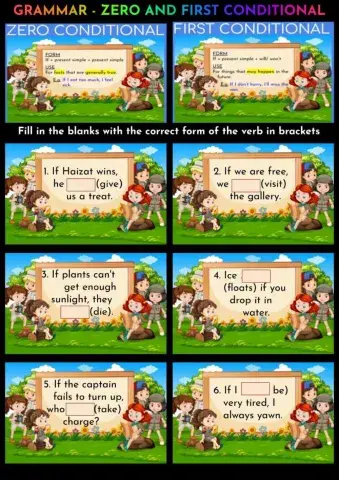 Grammar- Zero and First Conditional