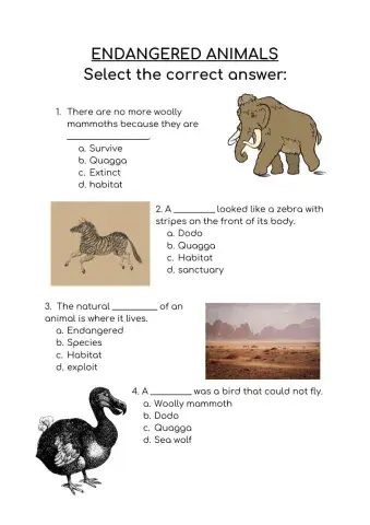 Endangered animals EP5