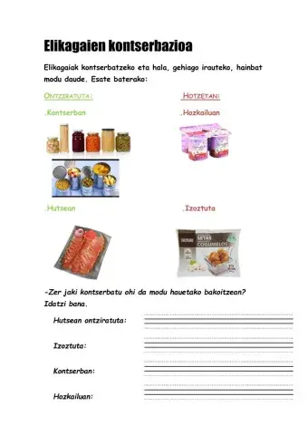 Elikagaien kontserbazioa