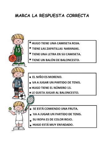 Comprensión de frases