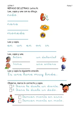Lectoescritura-Ficha 7-Repaso N