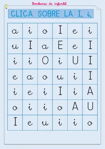 Clica la i I