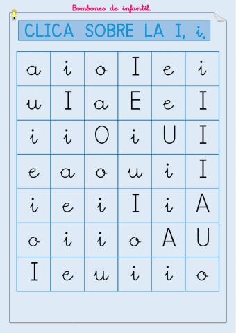 Clica la i I