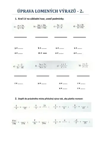 Úprava LV 2