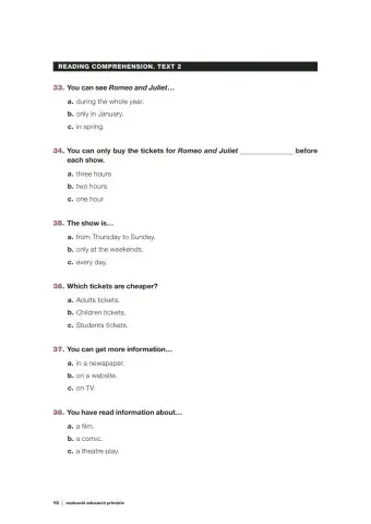 Competència lingüística en llengua anglesa 2n part
