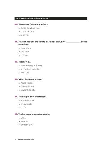 Competència lingüística en llengua anglesa 2n part