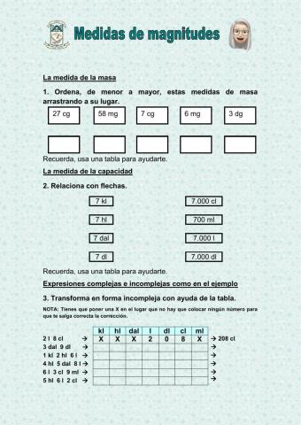 Medidas de magnitudes