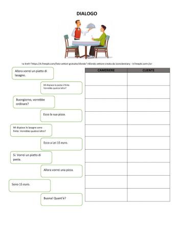 Dialogo: al ristorante