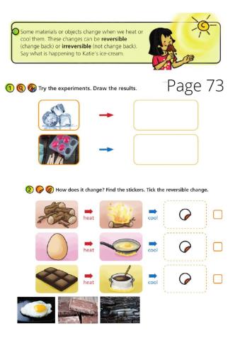 Reversible and irreversible changes