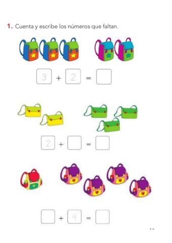 Iniciación suma y descomposición números