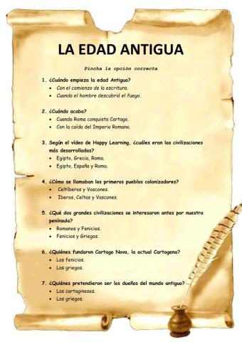 La Edad Antígua (Pequeña historia de España)