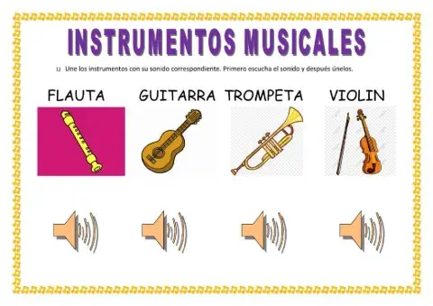 INSTRUMENTOS MUSICALES 4 AÑOS