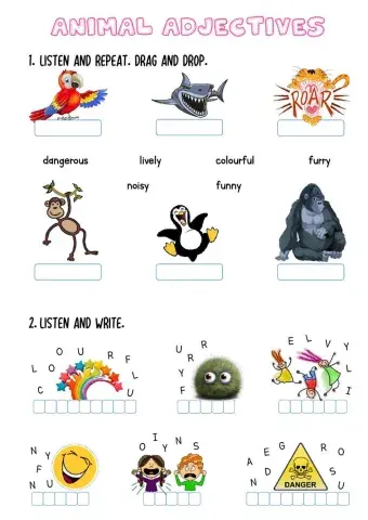 Animals-Adjectives