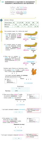 Задачі на знаходження невідомого зменшуваного та від'ємника