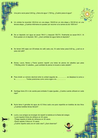 Problemas con decimales