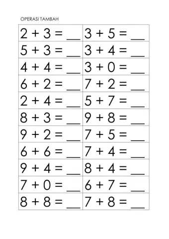 Mathematics preschool