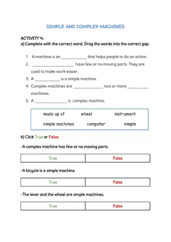 Simmple and complex machines 4