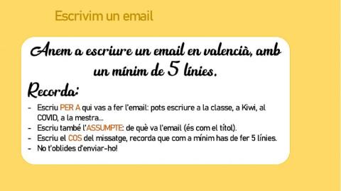 Escriptura email Valencià