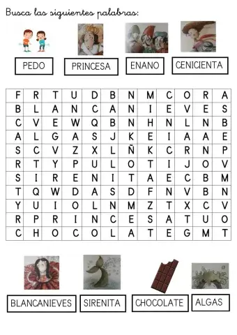 Sopa de letras mayúscula