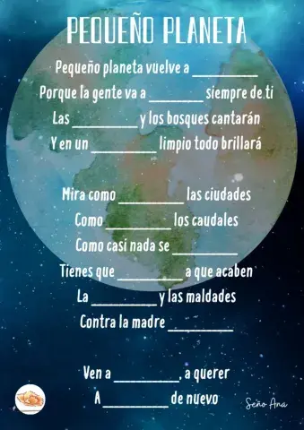 Canción Pequeño planeta