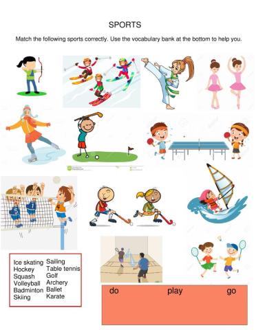 SPORTS WORKSHEET