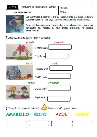 Adjetivos calificativos