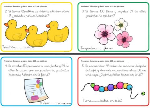 Problemas de sumas y restas
