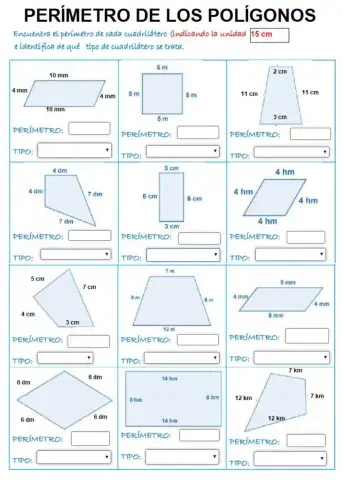 Perímetro cuadriláteros