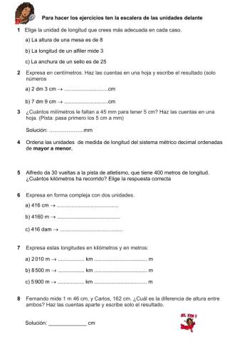Repaso mates medida de longitud