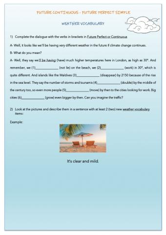 Future Tenses - Weather