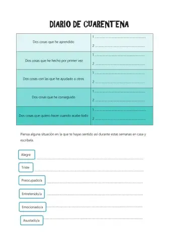 Escribir diario cuarentena