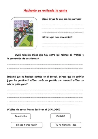 El diálogo y las normas