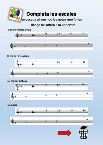 Completa les escales