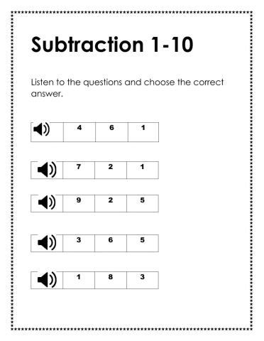 Subtraction