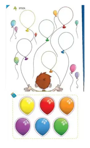 Drag and drop the balloons.