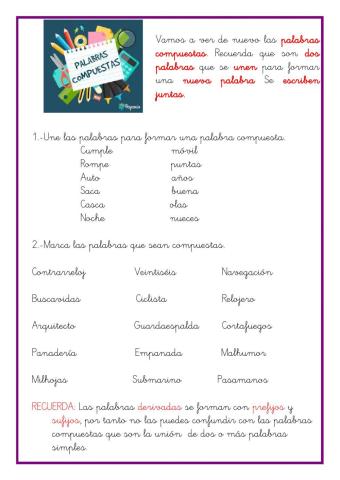 Palabras compuestas