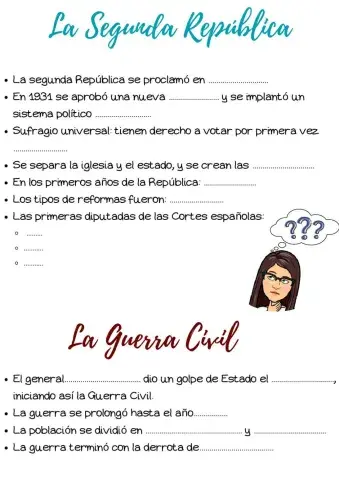 La segunda república y la guerra civil